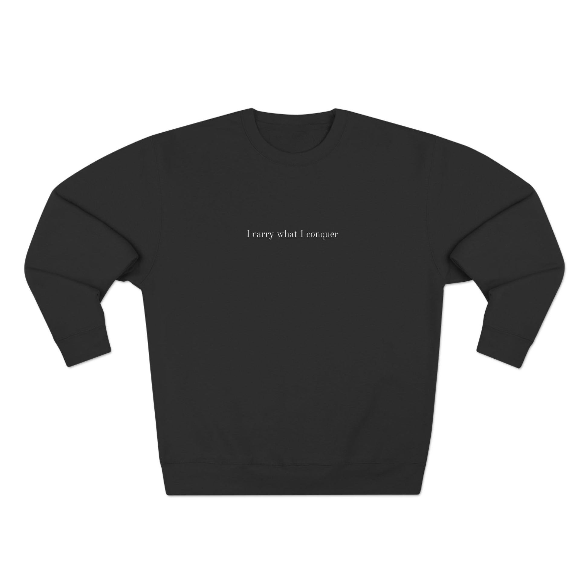 CONQUER BLACK CREWNECK