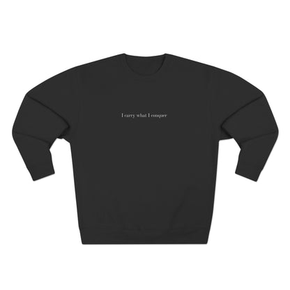 CONQUER BLACK CREWNECK